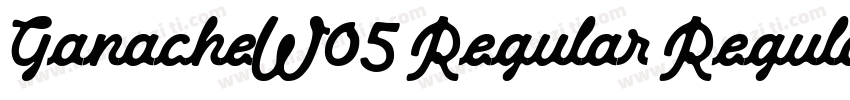 GanacheW05 Regular Regular字体转换